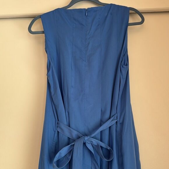 J. MCLAUGHLIN Boyle Tie Waist Midi Dress French Blue New with Tags Large - Picture 6 of 6